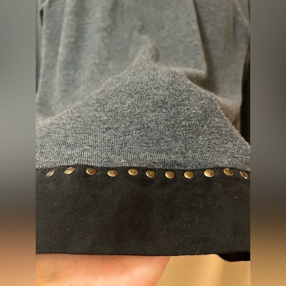 🔵Laura Petites women’s open front cardigan with metal accents size large - Picture 9 of 10